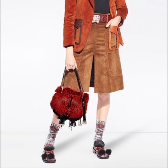 Prada Corsaire bag Red/black NEW - Picture 10 of 10